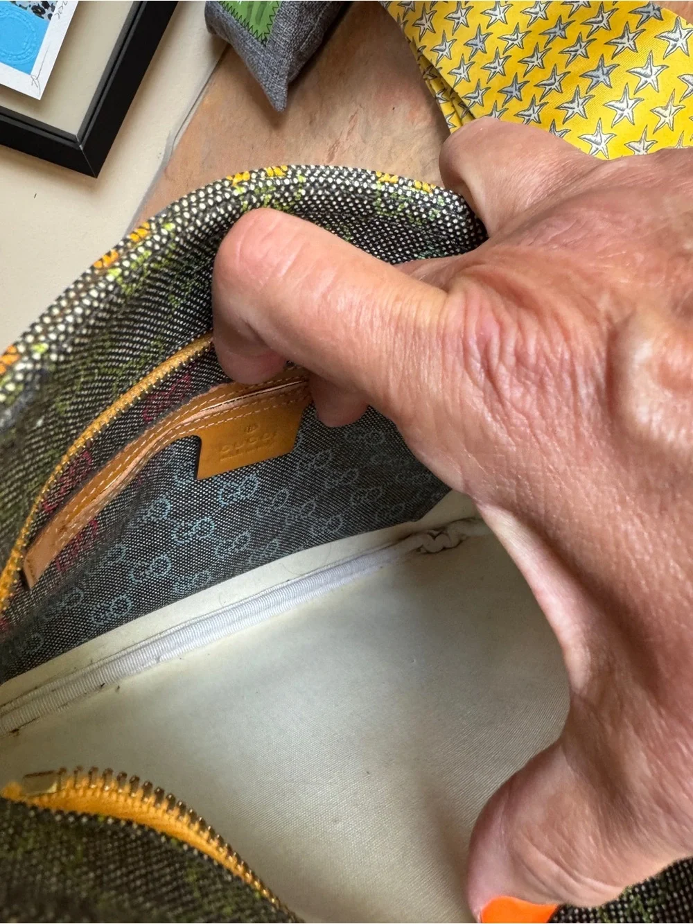 Gucci Multicolor Supreme Crossbody Bag with COA